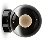 Occhio Luna scura 125 up LED-Wandleuchte-Dark Chrome-mit Tunable White (2700K - 4000K)