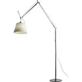 Artemide Tolomeo Mega 32 Terra Stehleuchte dimmbar-Body Aluminium - Schirm Pergament