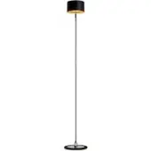 OLIGO Trofeo LED-Stehleuchte-Schwarz matt/Blattgold-mit Tunable White (2200K - 5000K)