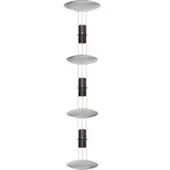 OLIGO Bel-Air LED-Pendelleuchte-Blattsilber-Set mit Deckenbaldachin-mit LED (2700K)