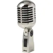 Ginza.se UDM-60 - Retro Microfoon - Klassieke chrome look - Zilver