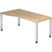 Hjh OFFICE PRO QUEO 18 S - 180 x 100 Eiche höhenverstellbar