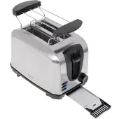 Adler AD 3222, 2 Scheibe(n), Silber, Edelstahl, Tasten, Niveau, Drehregler, 1000 W, 220 - 240 V