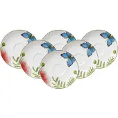 Villeroy & Boch Untertasse "Kaffee- / Teeuntertassen Amazonia ø 15 cm 6er Set bunt" Spülmaschinenfest