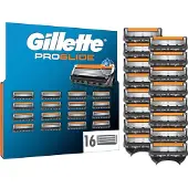 Gillette Proglide Ersatzklingen 16 Original Rasierklingen mit Gleitstreifen