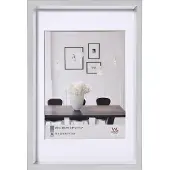 Walther design ES030S, Kunststoff, Silber, Einzelbilderrahmen, Wand, 15 x 20 cm, Rechteckig