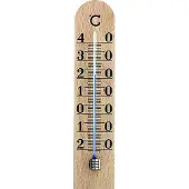 TFA 12.1005, Flüssigkeitsumgebungs-Thermometer, Indoor, Analog, Braun, Buchenholz, Wand