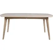 Ebuy24 Marte Esstisch 102x180cm vorbereitet für Einlegeplatten weiß.