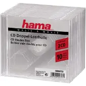 Hama CD-Doppel-Leerhülle Standard, 10er-