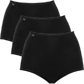 Sloggi Maxislip "24/7 Cotton" höher geschnittene Passform, elastisch, Spitze, blickdicht, weich