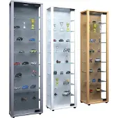VCM Holz Glas Stand Vitrine Edana Maxi