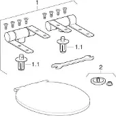 Geberit 575210000 Cassini WC-Sitz, weiß