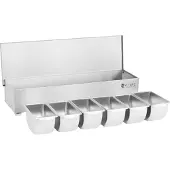 Royal Catering B-Ware Zutatenbehälter - Edelstahl - 6 x 450 ml