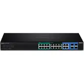 Trendnet TPE 204US - Switch - 20 Anschlüsse - Smart - an Rack montierbar