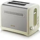 Gorenje T1100CLI, 2 Scheibe(n), Champagner, Kunststoff, Metall, Tasten, Drehregler, 1100 W, 1 m