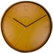 Nextime Essential Gold, Wand, Quarzuhr, Rund, Gold, Orange, Metall, Glas