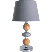 Näve Tischleuchten - Keramik Tischleuchte "ARAGA" H: 36cm grau, Tischlampe im Natural Style, aus Keramik in grau, 36 cm hoch, Ø 20 cm, E14-Fassung – Schnurschalter