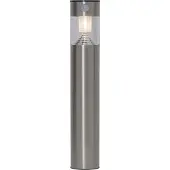 Star Trading Bollard Marbella, Wandbeleuchtung für den Außenbereich, Edelstahl, IP44, Fassade, Bewegungssensor, Dämmerungssensor, 1 Glühbirne(n)
