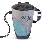 Curli Futterspender V2 11,5 x 18,5 cm Polyester/Nylon grau/blau