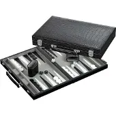 Philos Backgammon, medium, Kunstleder, Brettspiel, Traditionell, 6 Jahr(e), Familienspiel