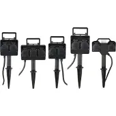 Heitronic 2fach Energieverteiler Dubai, 2x Steckdosen, IP44