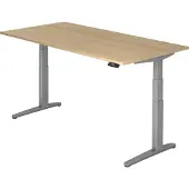 Hjh OFFICE PRO XBHM 2E SS - 200 x 100 Eiche elektrisch höhenverstellbar