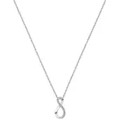 Jette Damen-Kette 925er Silber rhodiniert 20 Zirkonia Jette Silber