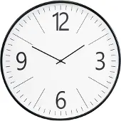 House Nordic Biel Wanduhr - Wanduhr in schwarz und weiß