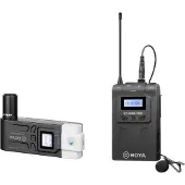 Boya Wireless Mic, UHF Dual-Channel Wireless Microphone System