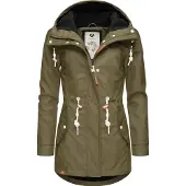 Ragwear Regenmantel "Monadis Rainy Intl." modischer Regenparka mit kuschligem Innenfutter