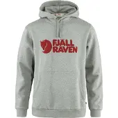 Fjällräven Pullover Logo Hoodie Grey-Melange Herren-XS