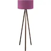 Opviq , AYD-2955, Stehlampen, Lila, Holz, 21 x 38 x 140 cm