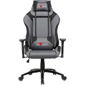 Office Red Fighter C3 Sessel für Gamer, grau, abnehmbare Kopfstütze