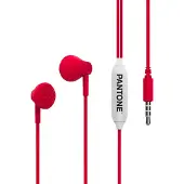 Pantone PT-WDE001R1, Kabelgebunden, Anrufe/Musik, 20 - 20000 Hz, 10 g, Kopfhörer, Rot, Weiß