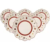 Villeroy & Boch Brotteller "Brotteller Toys Delight ø 17,9 cm 6er Set weiß"