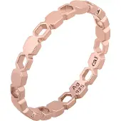 Cai Ring 925/- Sterling Silber ohne Stein Glänzend CAI Rot