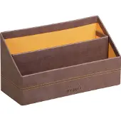 Rhodia Rhodiarama Briefständer aus Kunstleder, 25x10x14 cm - Schokoladenbraun 318843C