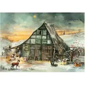 Olewinski & Tochter Adventskalender Heilige Nacht mit biblischen Motiven, 3 Ebenen