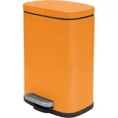 Spirella Treteimer Venedig - orange - 5L - Metall - 21 x 30 cm
