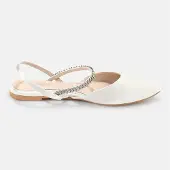 Buffalo Emilia-Hochzeitsschuhe Damen Slingpumps in Weiß, Größe 36