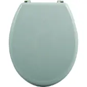MSV WC Sitz Toilettendeckel MDF Holzkern „Grau“ Scharniere aus Edelstahl - hochwertige und stabile Qualität