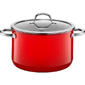 Silit Fleischtopf "Passion red, Kochtopf Induktion schneid- und kratzfest" Silargan