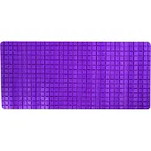 MSV Tapis Anti Derapant Quadro Premium 36x76 cm Violet