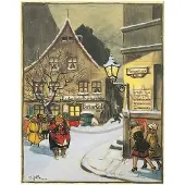 Olewinski & Tochter Adventskalender mit Kunst von Heinrich Zille, Berliner Milljöh