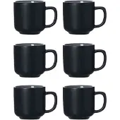 Ritzenhoff & Breker Espressotasse 100ml 6er Set Jasper schwarz