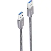 Shiverpeaks Basic-S, 2 m, USB A, USB A, USB 3.2 Gen 2 (3.1 Gen 2), 10 Gbit/s, Grau