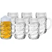 Stölzle Bierkrug "Bierkrüge Diamond 500 ml 6er Set transparent"