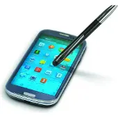 Ecobra Kugelschreiber Touch-Pen schwarz, Länge: 125 mm