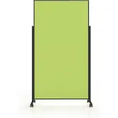 MAGNETOPLAN mobile Moderationstafel VarioPin Black, Hoch-/Querformat, 2-seitig nutzbar, B 1000 x H 1800 mm, Filz/Aluminium, grün/schwarz
