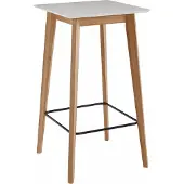FineBuy Bartisch Holz furniert Weiss